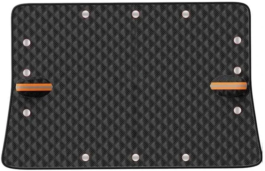CLEVEQ Cubierta de Parabrisas de Automóvil para Jeep Compass 2018-2020,Plegable Cubierta Parabrisas Coche Cubierta de Nieve contra Nieve Polvo Sol Accesorios Exteriores automóviles