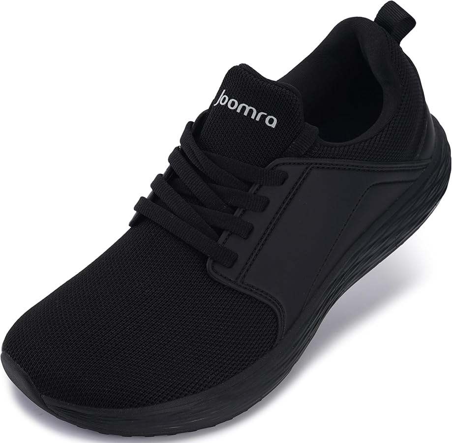 Joomra Men's Wide Toe Box Walking Shoes | Running Tennis Sneakers +Zero Drop Rubber Outsole