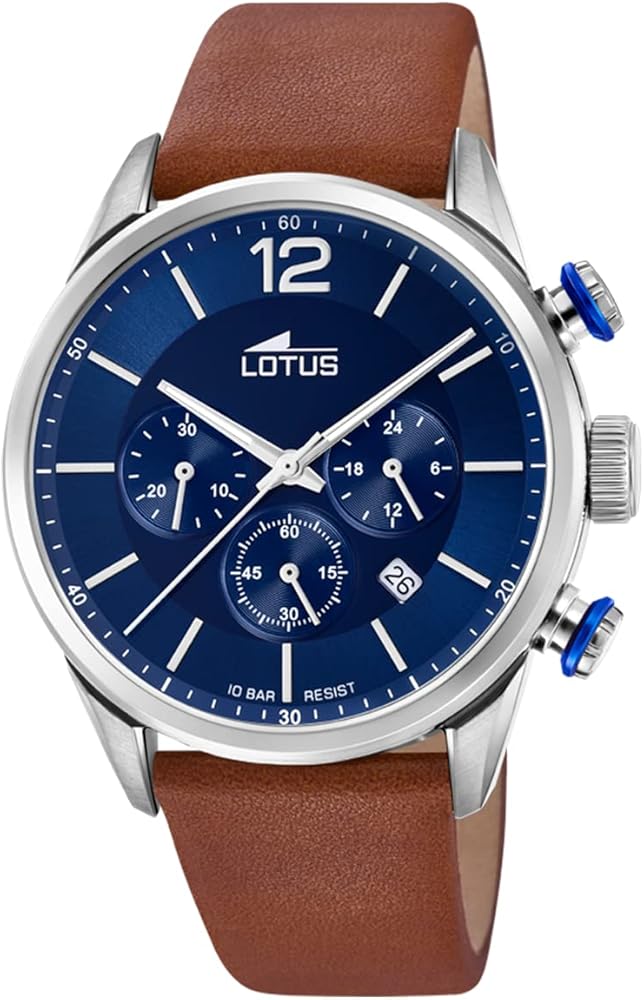 Lotus Reloj Cronógrafo para Hombre de Cuarzo con Correa en Acero Inoxidable 18689/1