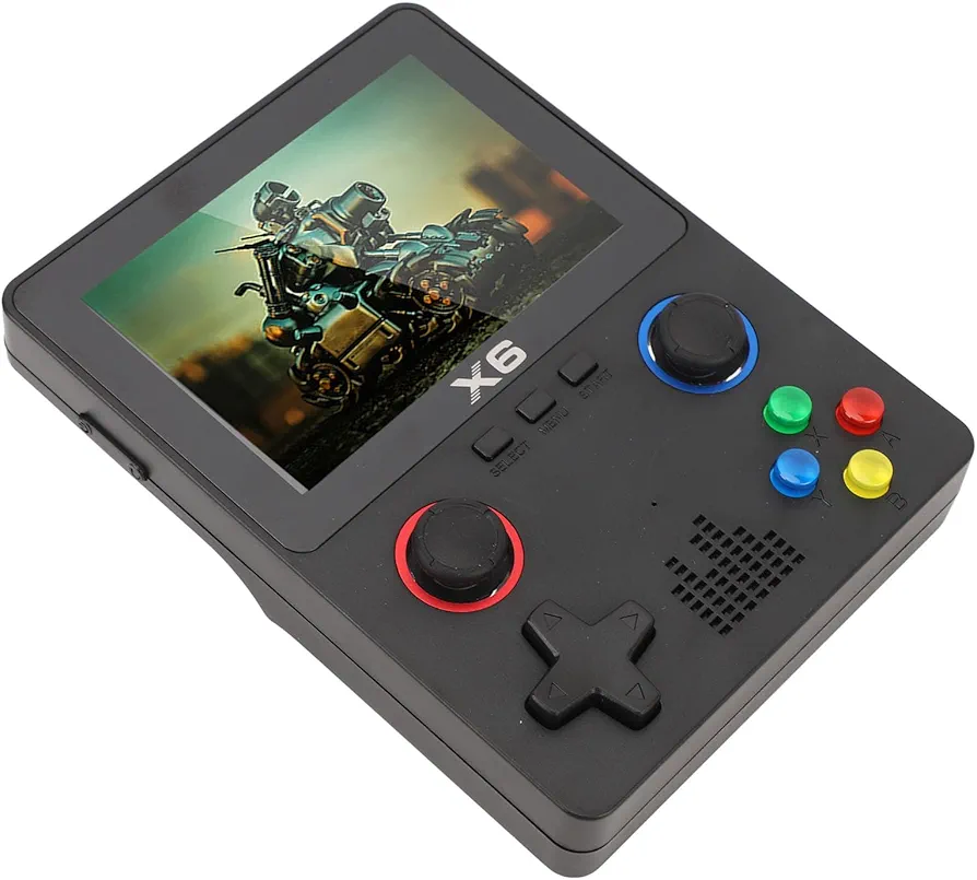 Consola de Juegos Portátil, Pantalla a Color Portátil del ABS IPS de la Consola de Juegos para el Ocio (BLACK)