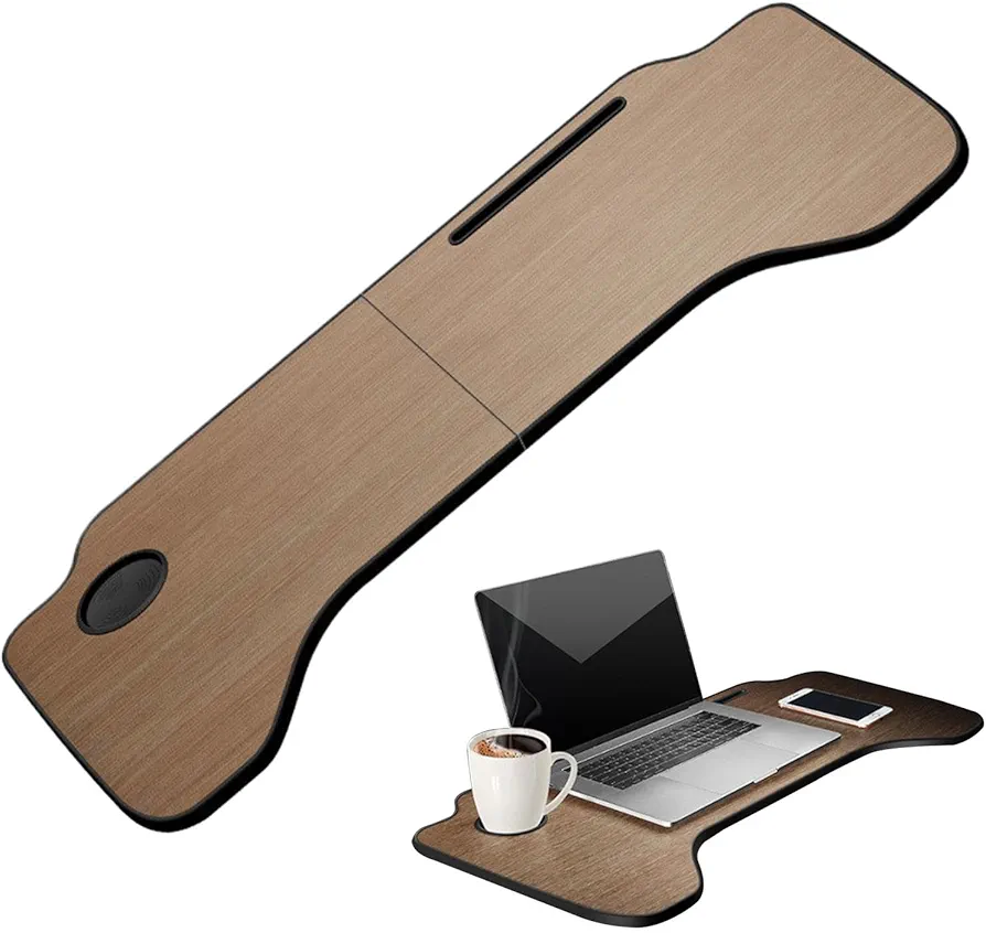 Mesa con bandeja para automóvil para computadora portátil,Mesa con bandeja de trabajo para automóvil | Bandeja de trabajo plegable para ordenador portátil y coche,Mesa de comida multiusos para viaje p