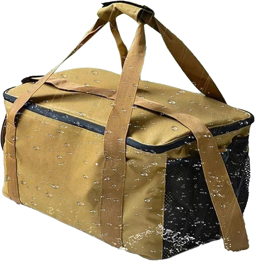 Bolsa de almacenamiento para acampar al aire libre, organizador de vajilla de picnic, bolsa de utensilios de cocina, bolsa de transporte para equipo de barbacoa, bolsa de picnic familiar, bolsa de