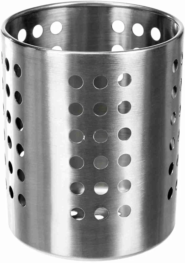 Ibili 708706 PORTAUTENSILIOS INOX 6,50x10 CMS, Stainless Steel, Plateado, 10 cm