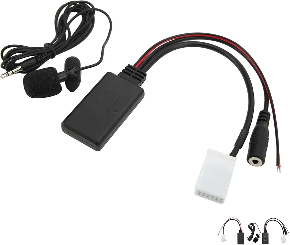 Adaptador De Cable De Audio Para Coche RD4 De 12 Pines, Adaptador De Cable De Audio Auxiliar Para Música, Reemplazo Duradero Para Coche Citren C2 C3 C4 C5 C6 C8(a)