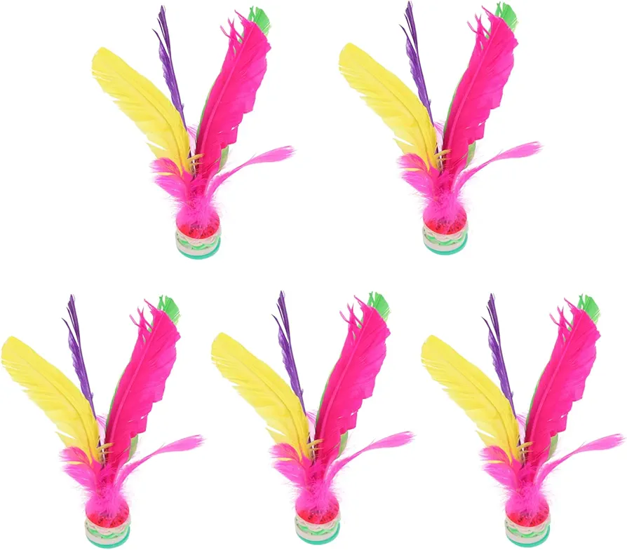 PHENOFICE 5 Piezas Volante Entretenimiento Ocio Juguete Juego de Patadas Chino jianzi Juguetes niño Juguetes Infantiles Juguete de Patada de Ejercicio Juguete Patada Chino el plastico
