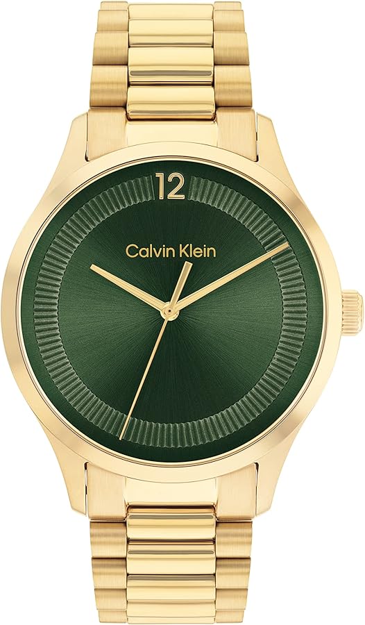 Calvin Klein Reloj Analógico de Cuarzo Unisex Colleción Iconic Disponible con Pulsera de eslabones de Acero Inoxidable o de Malla