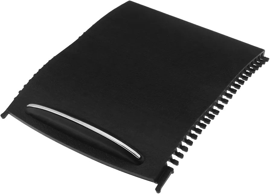 OTOTEC Cubierta de Persiana Enrollable para Consola Central Compatible con Clase C W203 2000-2007 A2036800123 Portavasos Cremallera Enrollable Consola Central Persianas Corredizas Negro