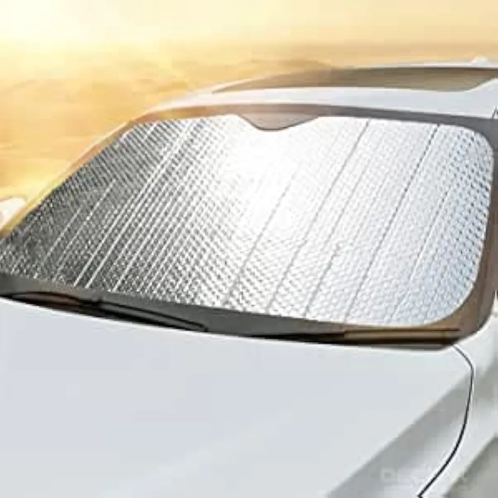Parasol Coche Delantero Plegable Protector Solar de Luna Delantera Parasol Coche para Luna Delantera Plegable. (140x70 CM)
