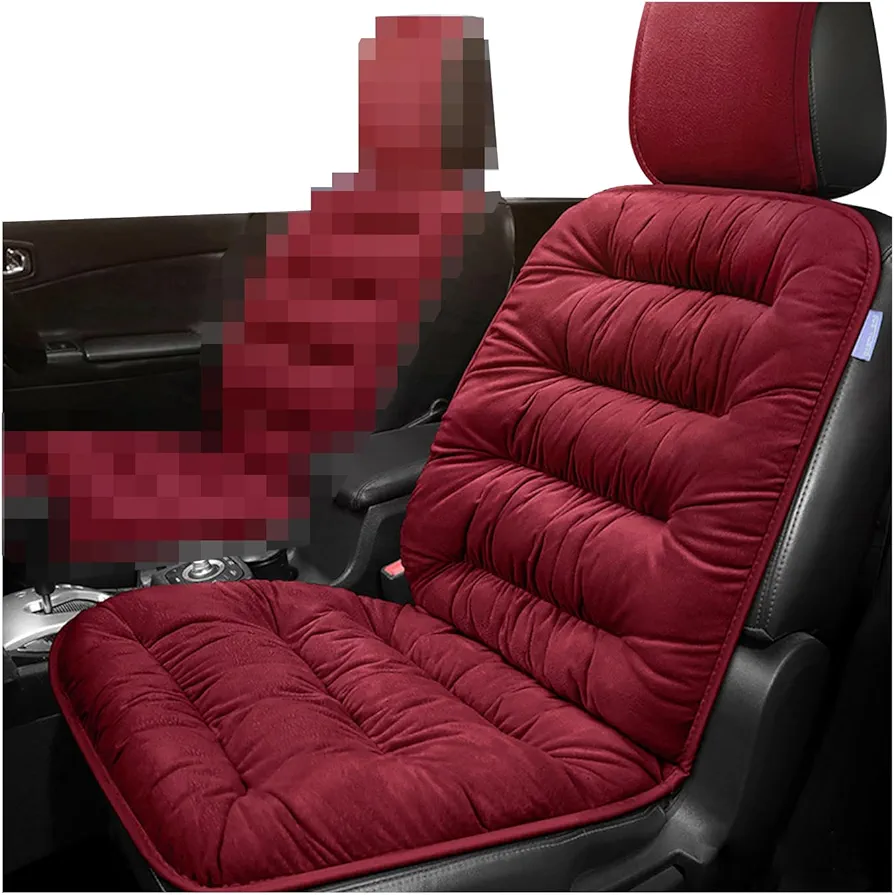 CGEAMDY Fundas Asientos Coche, Cojín De Asiento De Coche con Respaldo, Protector de Asiento de Coche, Antideslizante Antipolvom Térmico, para Berlina/SUV/Camioneta/Furgoneta (Rojo)