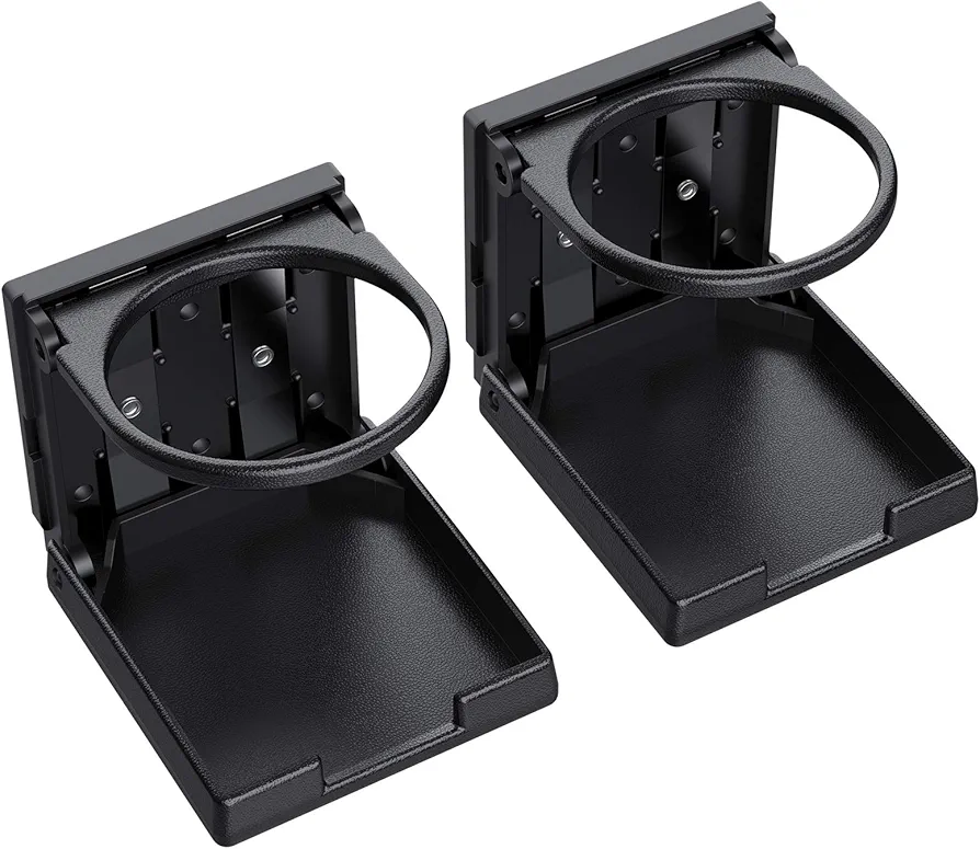 AUTOUTLET 2PCS Portavasos para Coche, Posavasos Coche Ajustable Universal, Portavasos Plegable, Sostenedor de la Bebida Portátil, Impermeables, para Coche, Camión de Automóvil, Barco, Furgoneta