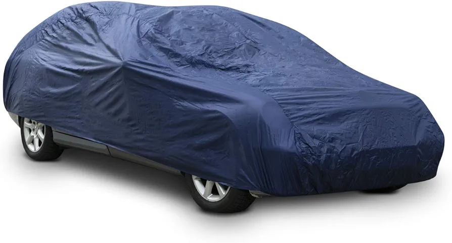Navaris Cubierta Completa para Exterior Coche - Funda Universal Impermeable protección contra el Sol la Lluvia Nieve Polvo o Viento - Tamaño M