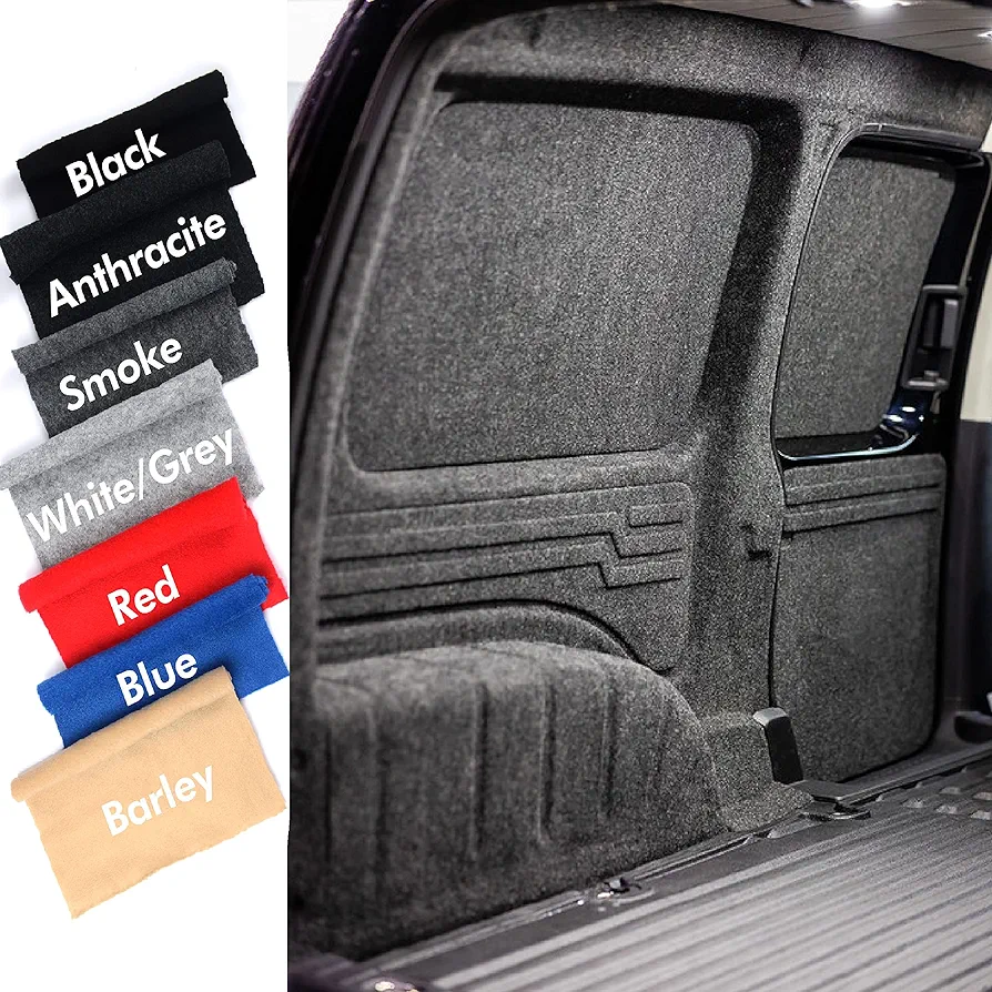 Alfombra de forro súper elástico de 4 vías para autocaravanas, autocaravanas, automóviles y vehículos interiores (blanca-gris,3 metros x 2 metros)