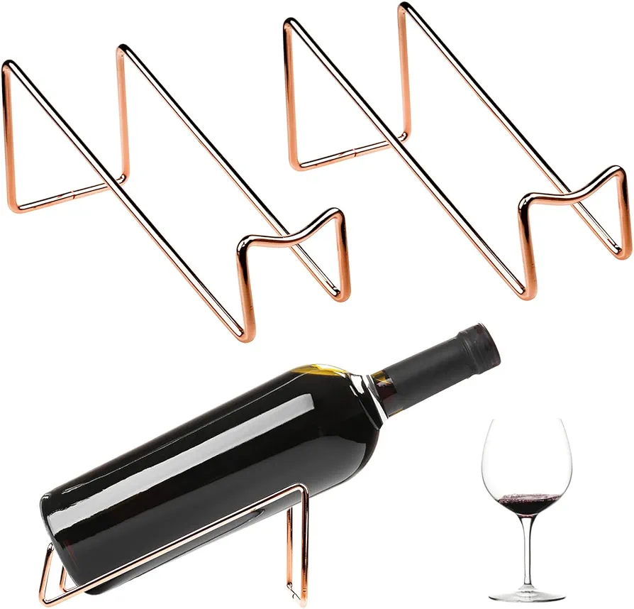 JLNGTHONG Estante de Vino Independiente de 2 Piezas,Estante de Vino apilable, Botellero apilable,Adecuado para la decoración, de la Cocina de la Sala de, Accesorios del Bar Familiar