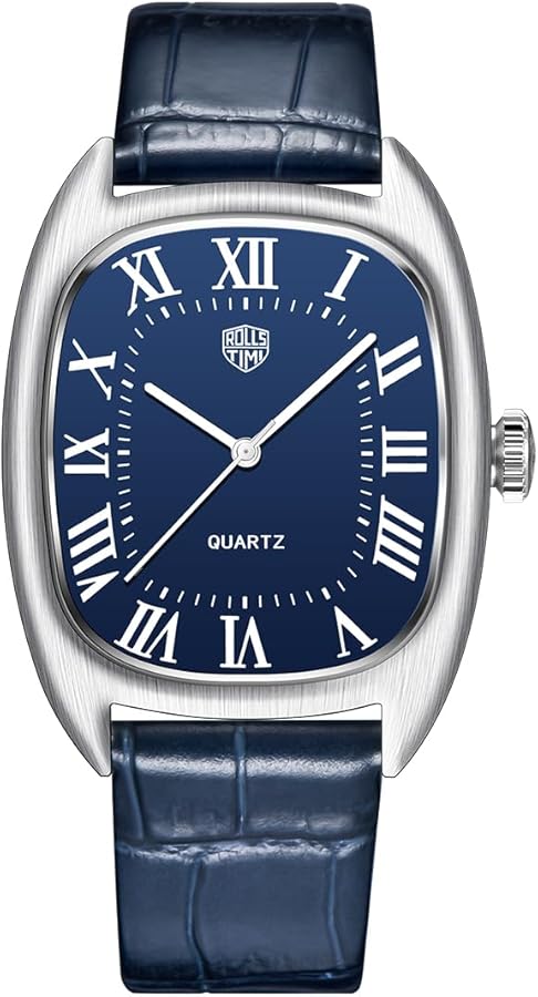 TAYSHILEY Reloj de pulsera de cuarzo para hombre, de acero inoxidable, impermeable, analógico, para negocios, deportes, regalo, correa de piel