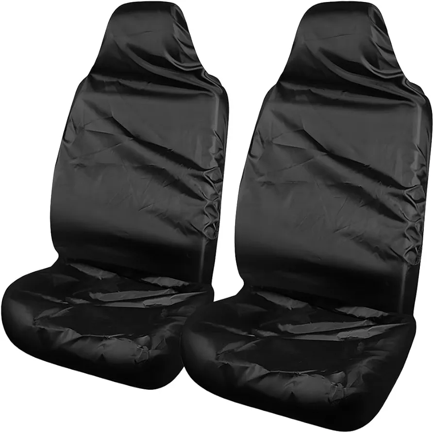 JNNJ 2 Piezas Universal Protector De Asiento Coche, Funda De Asiento Delantero para Coche Impermeable, Asiento Coches Protector Hecho De Tela Oxford, Accesorios para La Mayoría Coches, Camiones