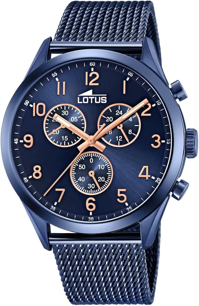 Lotus Reloj Cronógrafo para Hombre de Cuarzo con Correa en Acero Inoxidable 18638/1