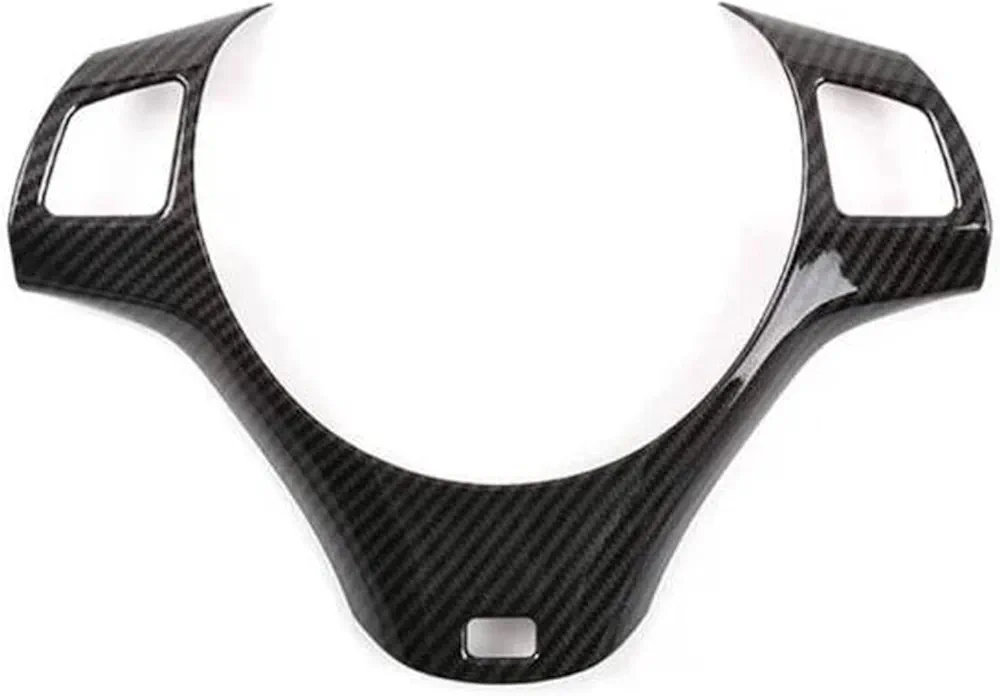 Cubiertas Volante para BMW 1 3 Series E87 E90 E92 E93 2005-2012 Panel De Volante De Coche De Fibra De Carbono Decoración Cubierta Moldura Pegatina Coche Cubierta Volante (Color : Carbon Fiber Style 2