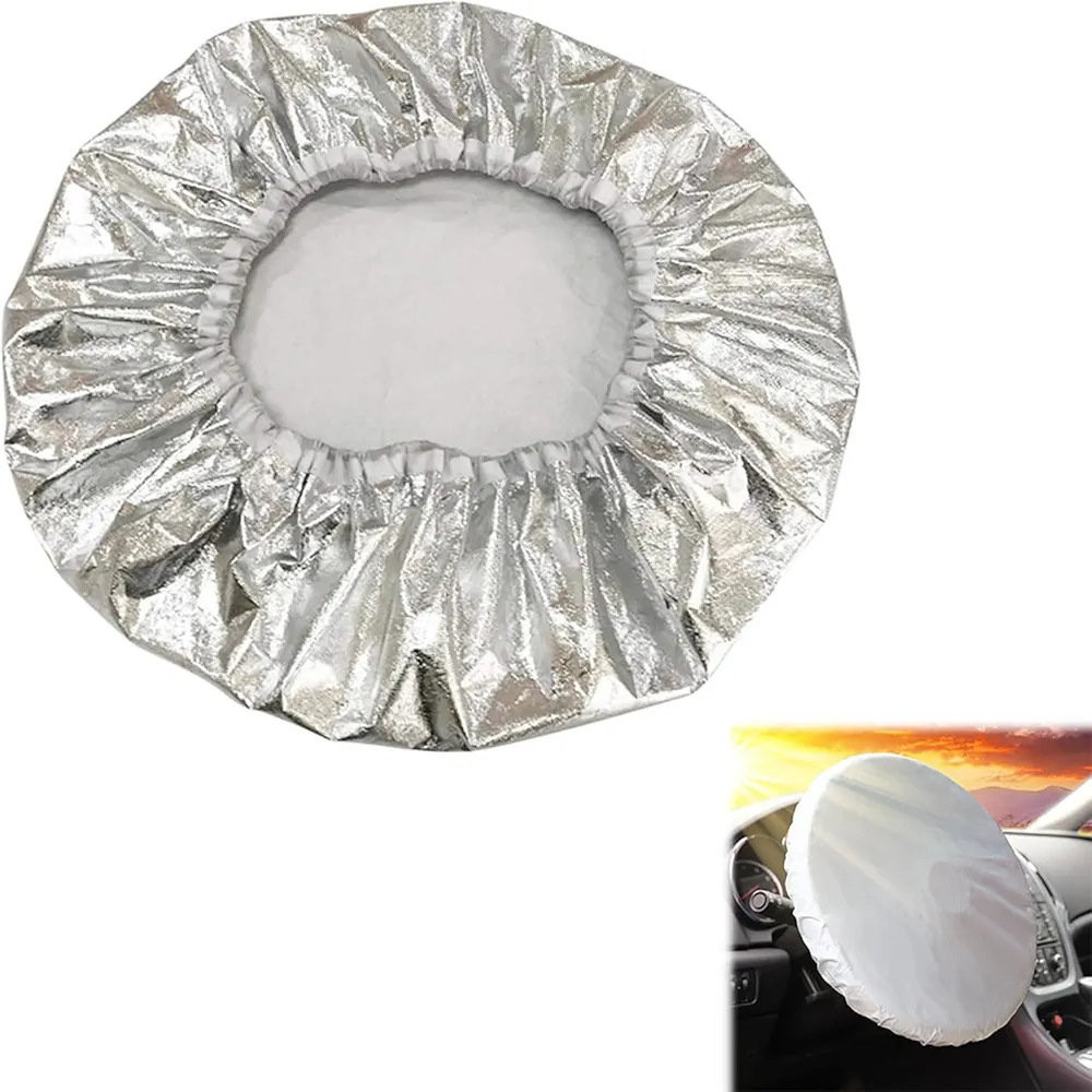 Parasol para Volante de Coche,Cubierta Universal para Volante de Coche,Volante de Protección Solar 50 x 50 CM,Cubre Volante Verano,Protector térmico para Volante de Coche para Protección Solar