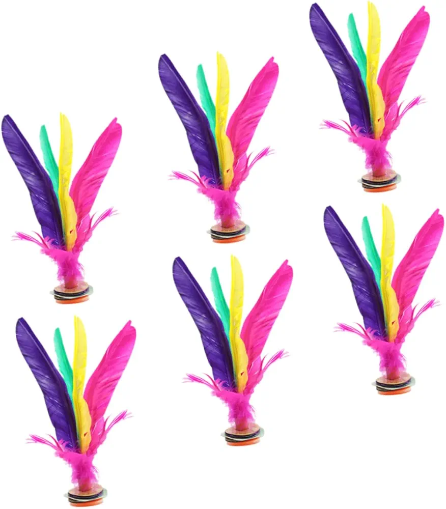 PHENOFICE 6 Piezas Volante Volante Juguete Chino jianzi Jumbo Volante de Juego Kinder Delice Funny Games Juguetes niño Chino Tradicional jianzi Juguetes de Ocio para niños láminas de Hierro