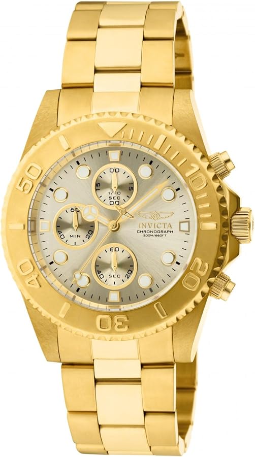 Invicta Pro Diver, Reloj de Cuarzo para Hombre de Acero Inoxidable, 43 mm