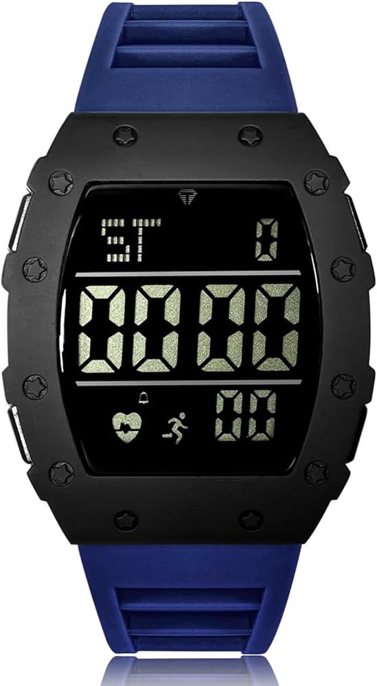 CIVO Reloj Hombre Deportivo Digital: Grande Esfera Impermeable Reloj de Pulsera Azul Cuarzo Casual