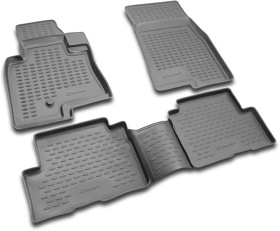 Element Alfombrillas Interior de Coche a Medida TPE Mitsubishi Pajero III 5D, 2002-2006, 4 pcs.