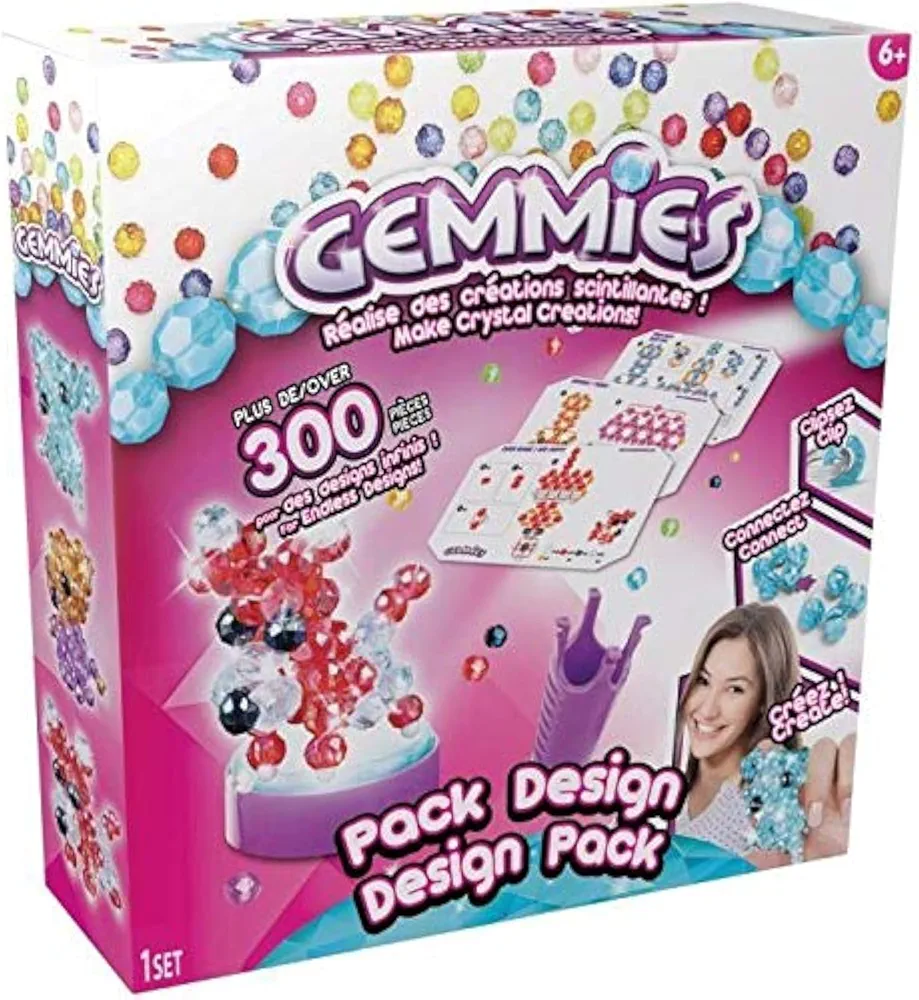 Gemmies Caja de 300 Piezas de podio Luminoso, diseño de Animales, Color Ocio Creativo (ASMOKIDS KKGEM6)