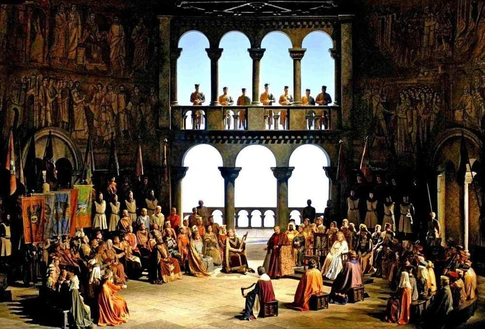 ANSNOW Rompecabezas de Rompecabezas para Adultos 1000 Piezas Pintura Medieval Hombre Ópera Juguete Educativo Ocio Juego de Regalo de Juego de Bricolaje Rompecabezas
