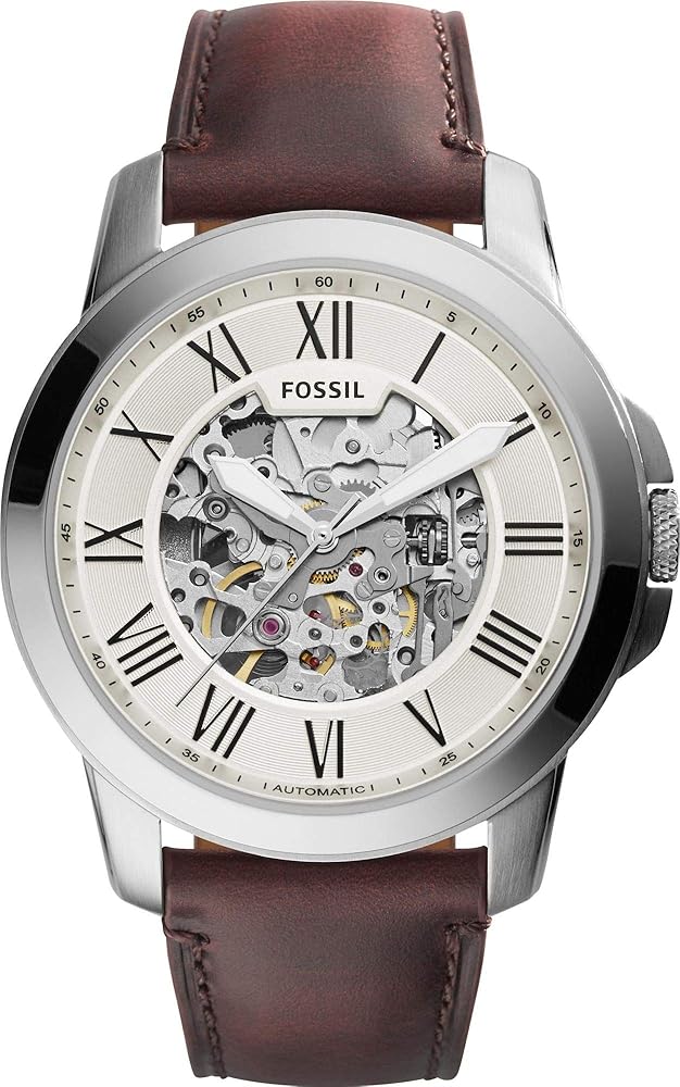 Fossil Grant Reloj mecánico automático de acero inoxidable para hombre