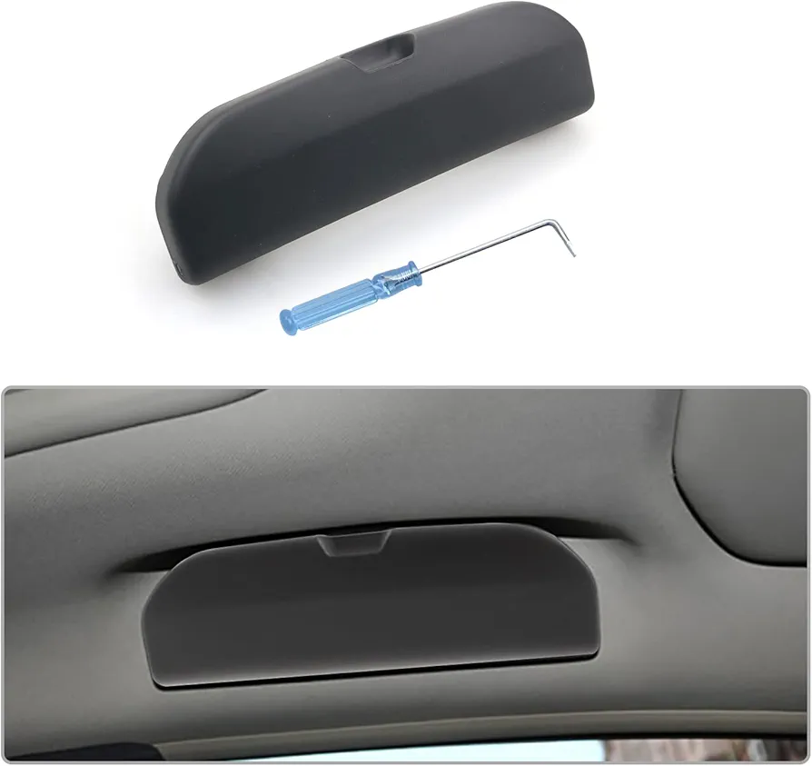 CDEFG Peugeot 3008 5008 208 2008 GT 2016-2023 2024 308 SW 508 Coche Gafas Caja Organizador Gafas de Sol Soporte Almacenamiento Bolsillos Interior Accesorios Negro