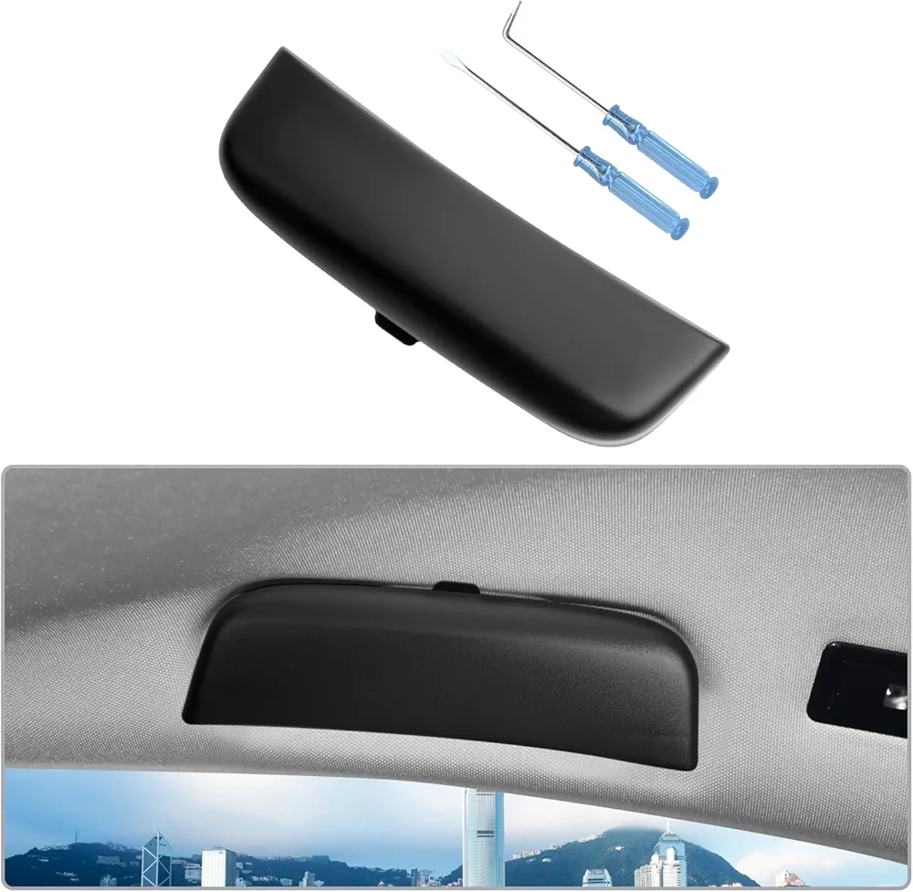 CDEFG Compatible con Opel Corsa F/Astra L/Grandland X 2020-2023 2024 Coche Gafas Caja Organizador Gafas de Sol Soporte Almacenamiento Bolsillos Interior Astra L 2024 Accesorios (Negro)