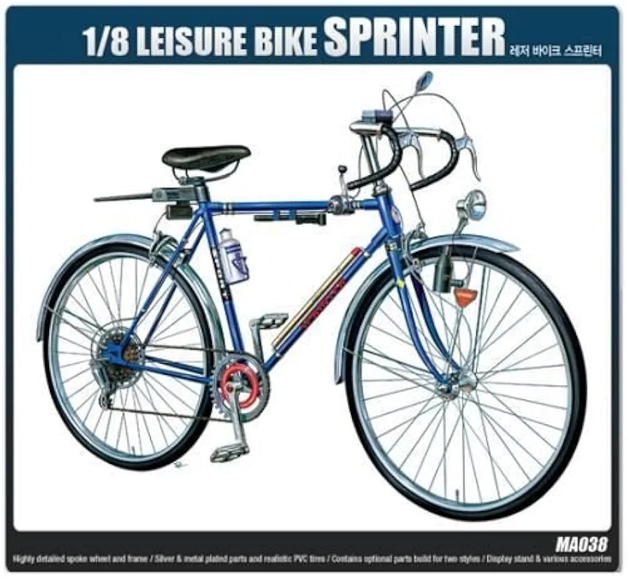 Academy Models Academia De Plástico Kit De Modelo A Escala 1/8 Velocista Bicicleta De Ocio (# 15603)