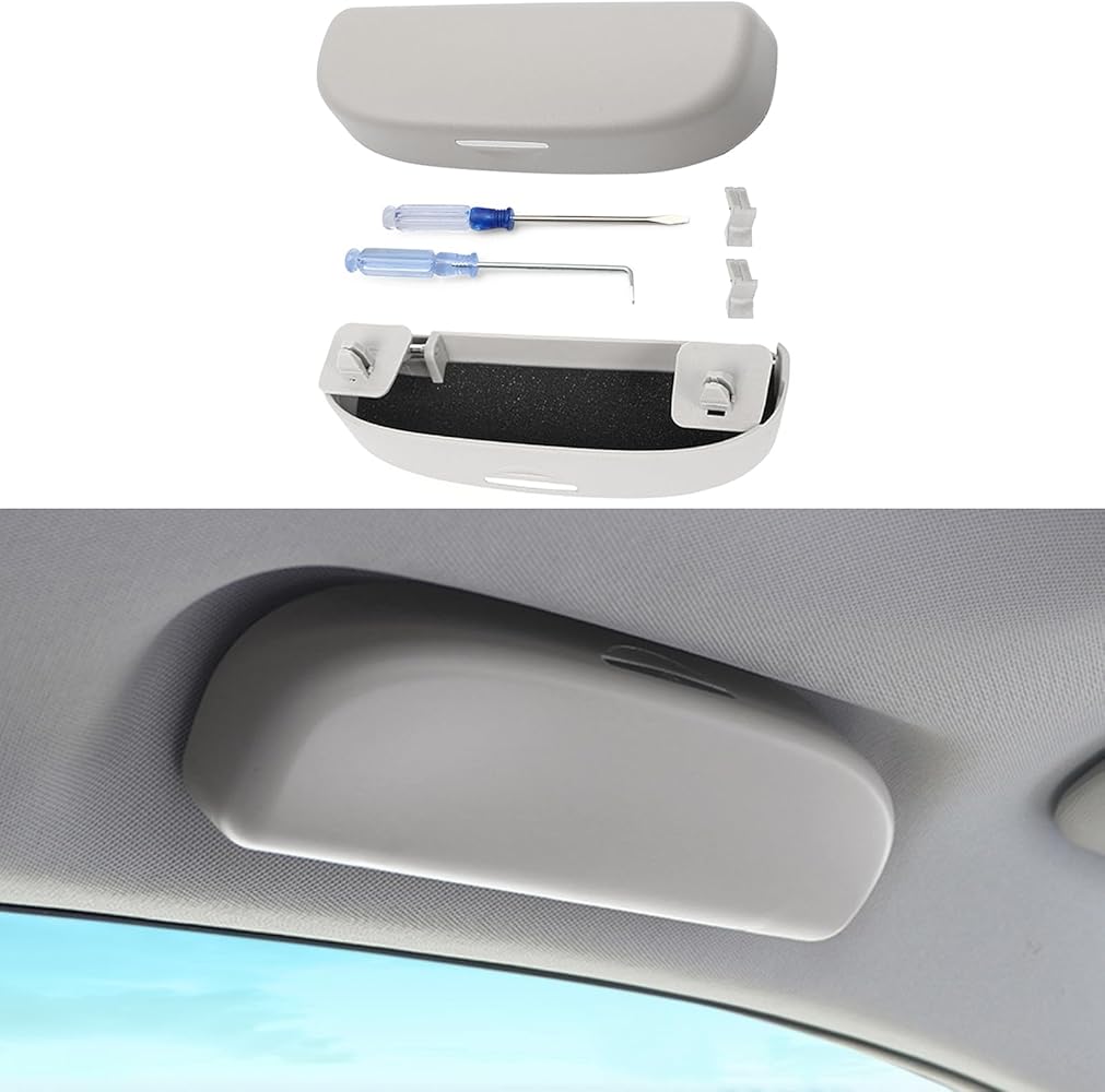 GAFAT Soporte para gafas de sol, funda para gafas de coche, para Renαult Kadjar 2016-2022, caja de almacenamiento Kadjar, organizador Kadjar, accesorios Kadjar