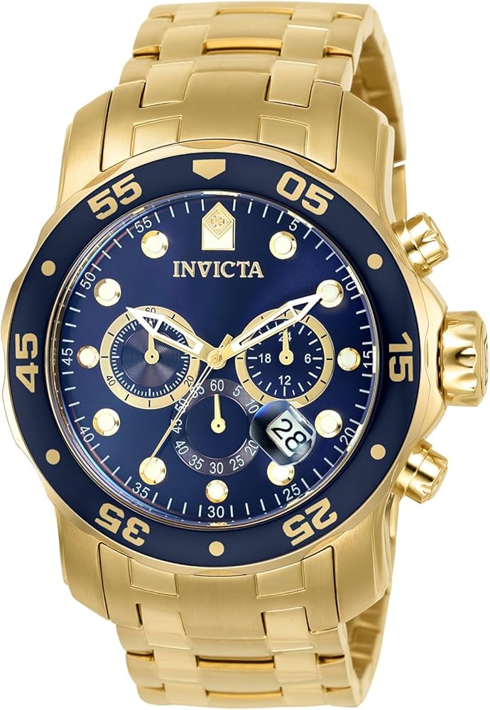 Invicta Pro Diver SCUBA Reloj de cuarzo para hombre de acero inoxidable, 48 mm
