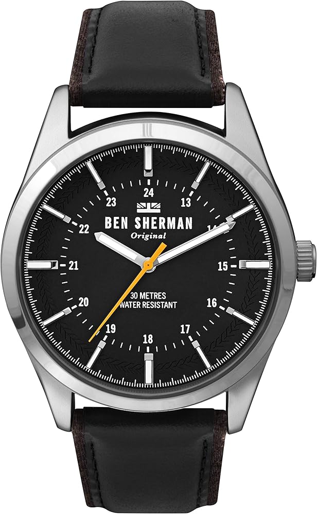 Ben Sherman Reloj Analógico para Hombre de Cuarzo con Correa en Cuero WB027B