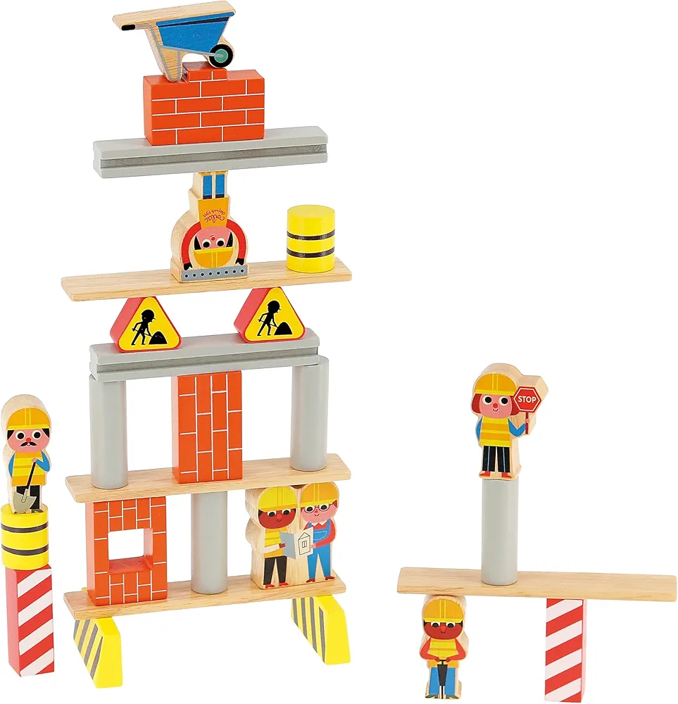 VILAC- Construction site Equilibrist Game-Ingela P.Arrhenius P. Juegos de Mesa, Multicolor (7622)