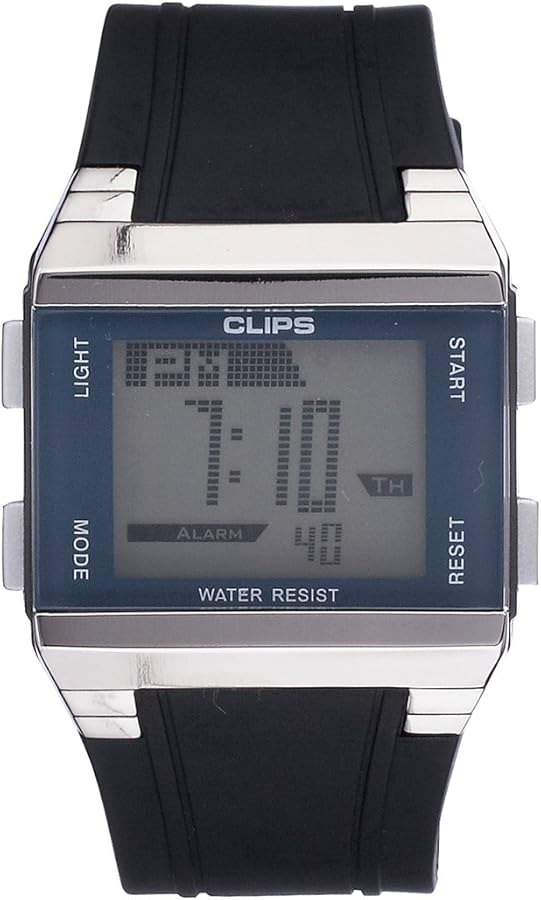 CLIPS 539-6003-94 - Reloj de Pulsera para Hombres, Color Negro