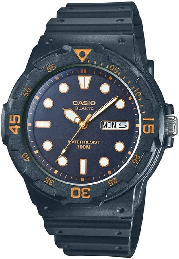 Casio Reloj Analógico para Hombre de Cuarzo con Correa en Resina MRW-200H-1E