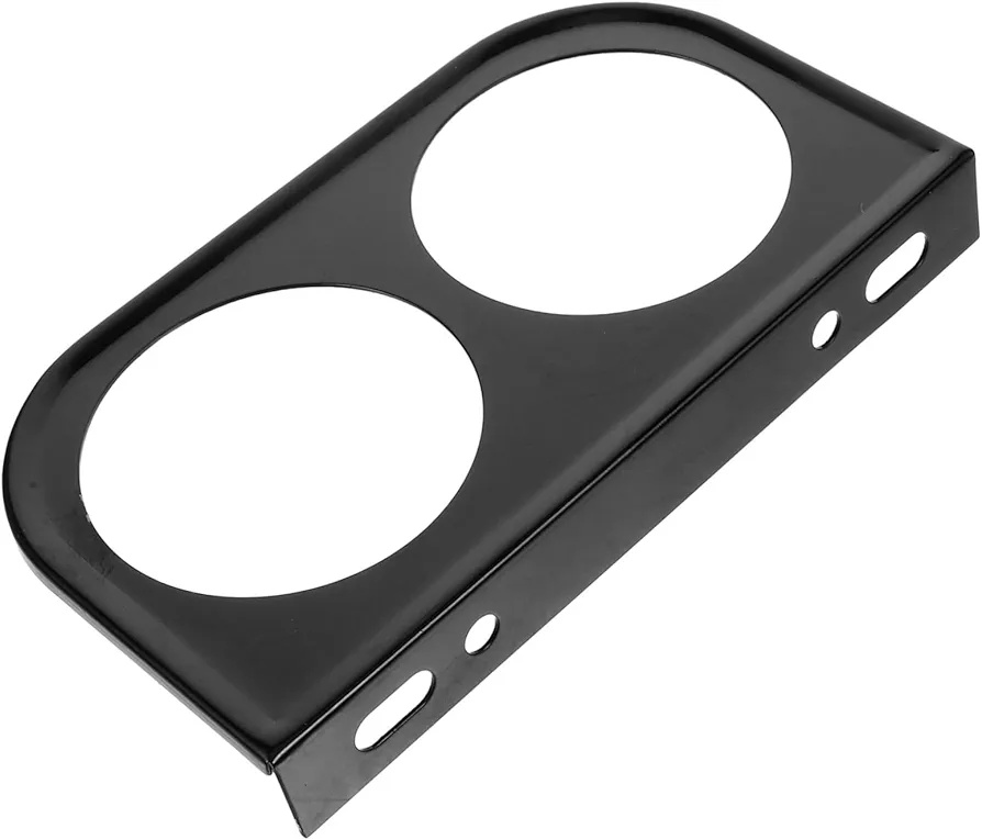 OUNONA porta instrumentos del coche montaje de calibre de coche accesorios de coche soporte de medidor de doble orificio soporte de instrumentos de doble orificio planchar