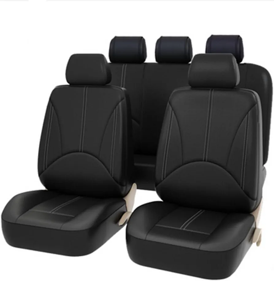 MAVNES para Hyundai Sonata 2004-2009 Fundas de Asiento de Coche, Juegos De Cubreasientos Accesorio,Black