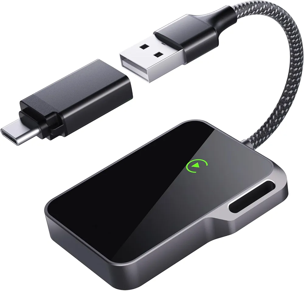 Adaptador Inalámbrico Carplay, lo Último de 2024: Conectar y Listo Inalámbrico Carplay - Convierte CarPlay con Cable de Fábrica en Inalámbrico, para Automóviles Desde 2015 y para iPhone iOS 10+