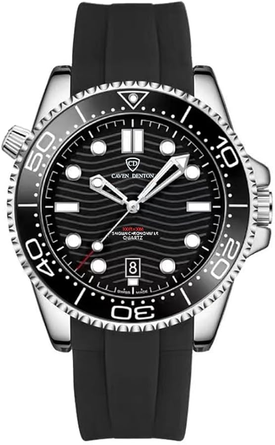 AuRiver Reloj Hombre, Reloj Hombre Sumergible, Reloj Pulsera Hombre Cuarzo analógico, Reloj Pulsera Hombre Luminoso, Relojes Ocio Moda Hombre, Reloj Pulsera Hombre Calendario Pulsera sílice