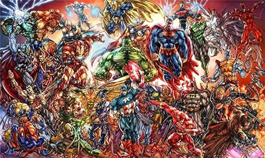 ALKOY Rompecabezas Rompecabezas 1000 Piezas Marvel Niño Adulto Rompecabezas Rompecabezas Arte DIY Juego de Ocio Regalo Juguete Anime