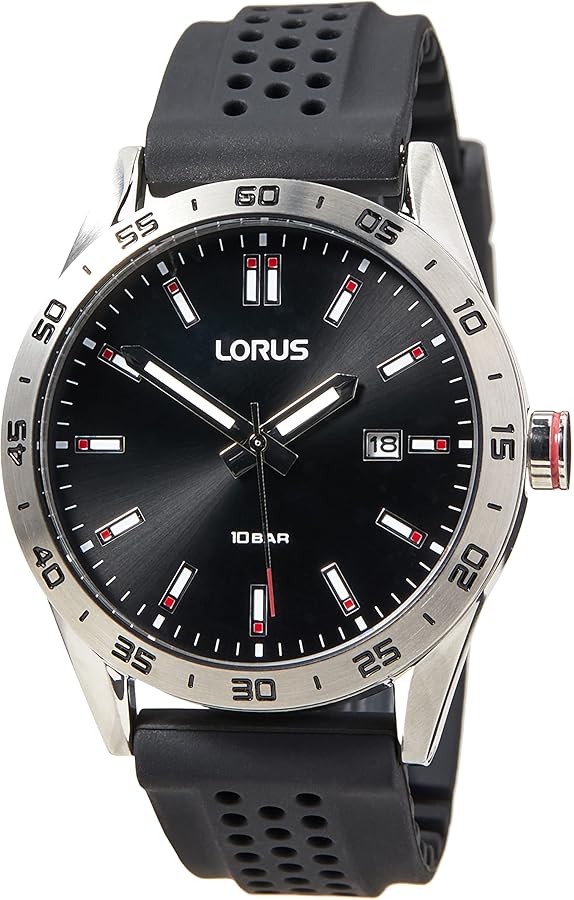 Lorus Reloj Analógico para Hombres de Cuarzo con Correa en Silicona RH965NX9
