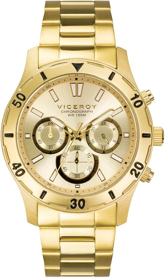 Viceroy - Crono Acero IP Dorado Brazalete Sr Va - 401135-97