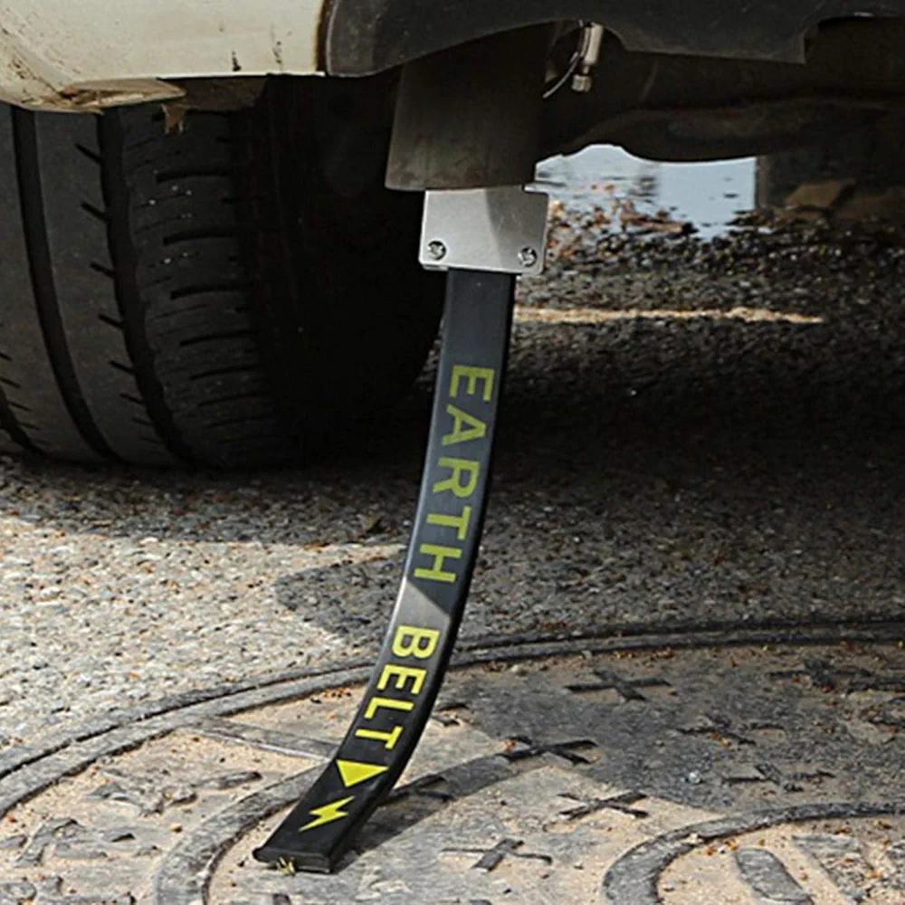 GeKLok Correa de cinturón electrostática para coche, antiestática, para viajes por carretera, electricidad estática para automóvil con un solo cable de cobre (tamaño: 33-41 cm)