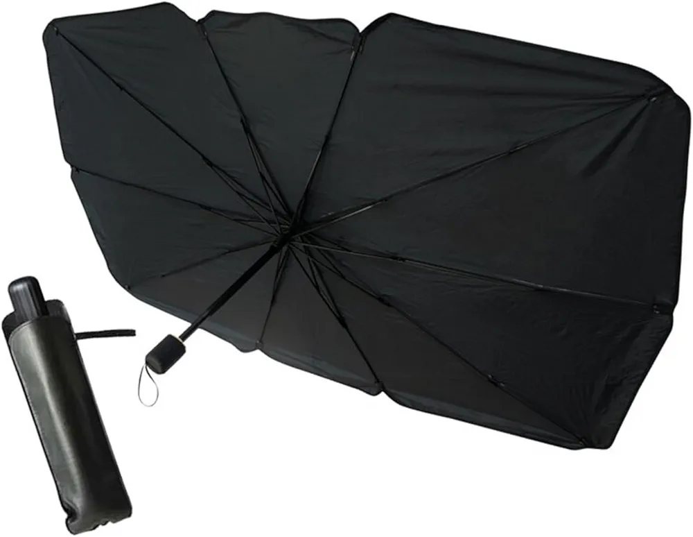 Parasol Coche,Parasol Plegable,Aislamiento térmico, UPF 50 + Anti 99% UV Rayo, Almacenamiento fácil,Genial para Sus Coches. (140 X 78CM)