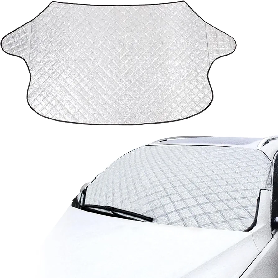 Parabrisas Cubierta, Cubierta de Parabrisas para Coche, Protector de Parabrisas, para Todo Tipo de Clima, Nieve, Polvo de Hielo, A Prueba de Rayos UV, Universal para Automóviles y SUV