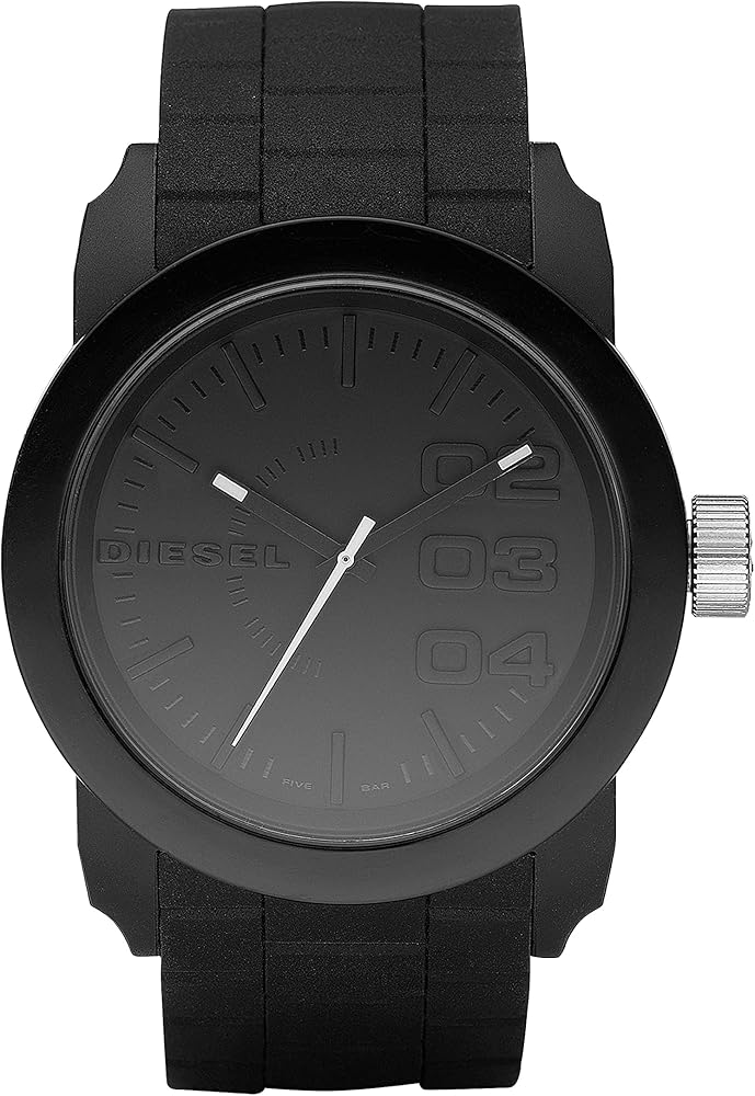 Diesel Double Down Reloj para Hombre, Movimiento de Cuarzo con Correa de Silicona, Acero Inoxidable o Piel