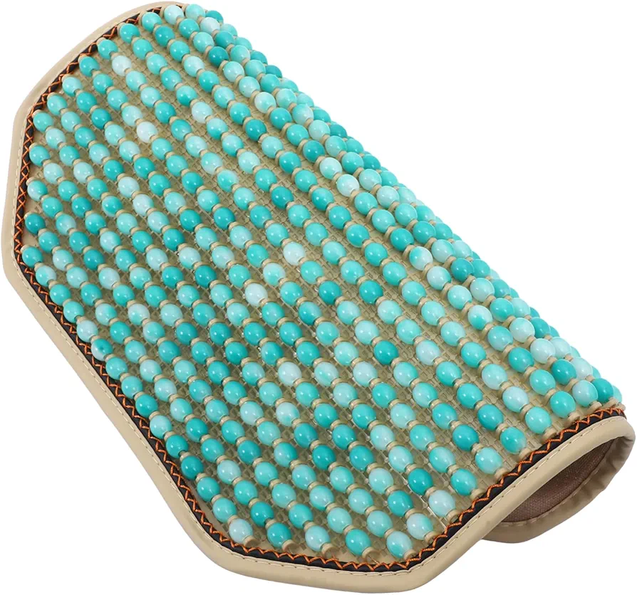OUNONA cojín de cuentas de madera Asiento de coche funda de asiento con cuentas Cojín de asiento de automóvil fundas de asiento de cuentas para coche accesorios de refrigeración de verano